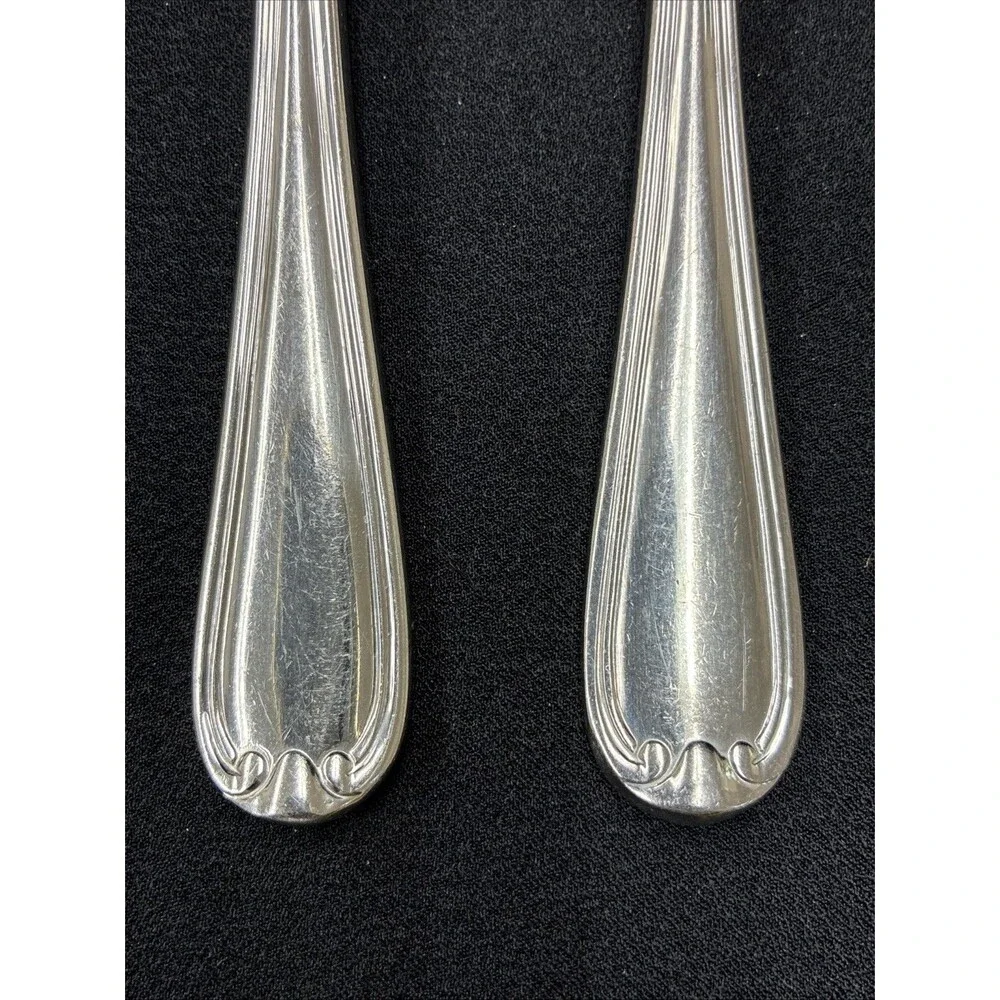 Reed & Barton COLBY Dinner Forks Set of 2 18/10 Stainless China 8-1/8